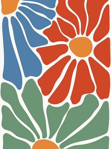 Abstracte bloemenposter #7