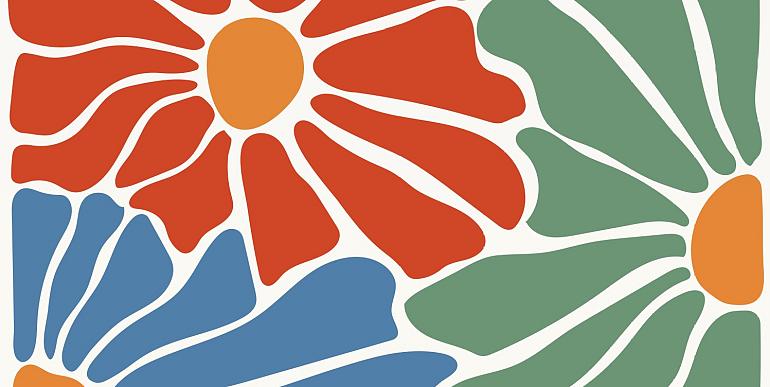Abstracte bloemenposter #7