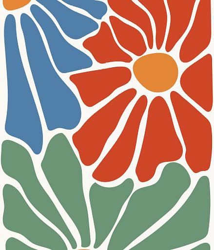 Abstracte bloemenposter #7