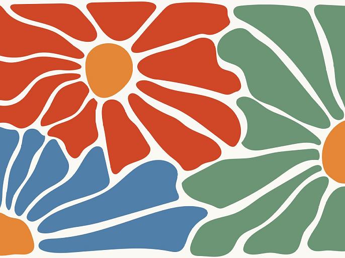 Abstracte bloemenposter #7