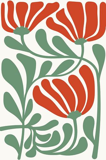 Abstracte bloemenposter #9