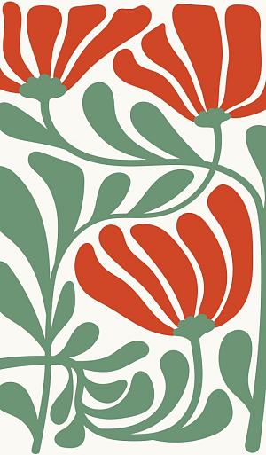 Abstracte bloemenposter #9