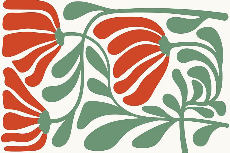 Abstracte bloemenposter #9