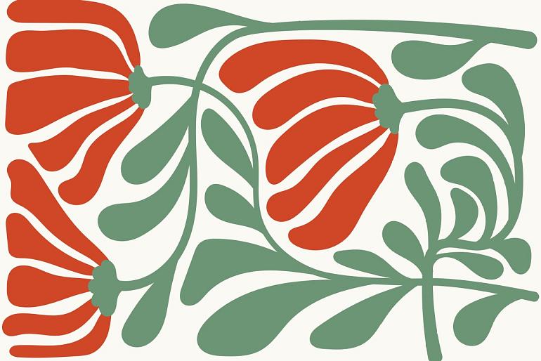 Abstracte bloemenposter #9