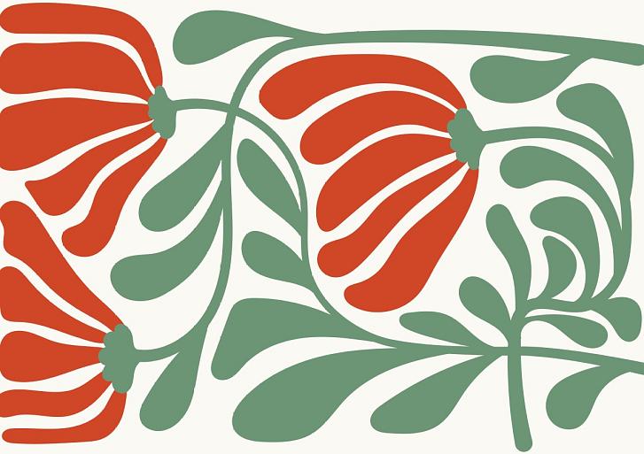 Abstracte bloemenposter #9