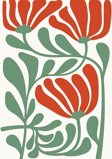 Abstracte bloemenposter #9