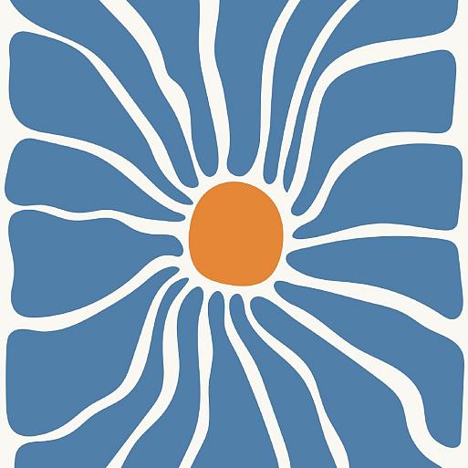 Abstracte bloemenposter #11