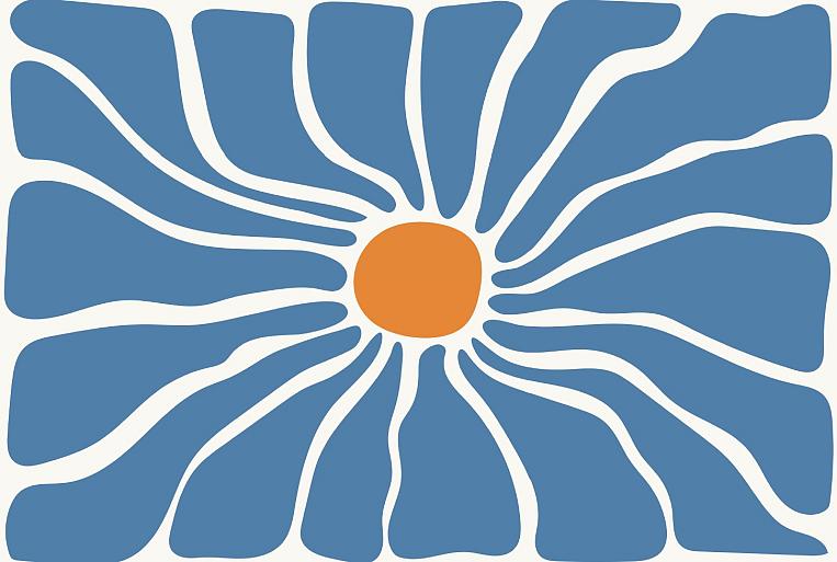 Abstracte bloemenposter #11