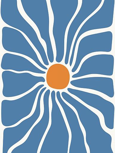 Abstracte bloemenposter #11