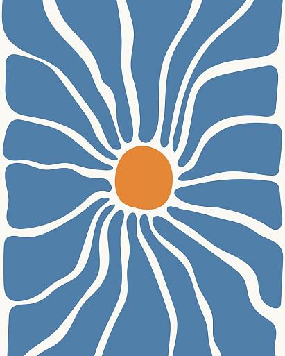 Abstracte bloemenposter #11