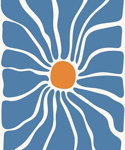 Abstracte bloemenposter #11