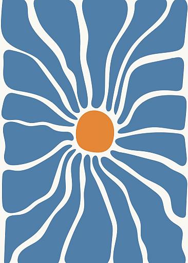 Abstracte bloemenposter #11