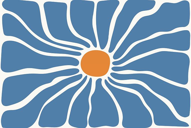 Abstracte bloemenposter #11