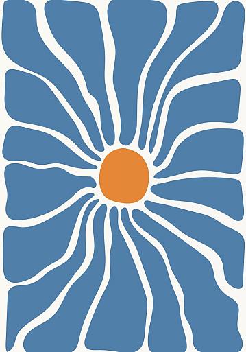 Abstracte bloemenposter #11