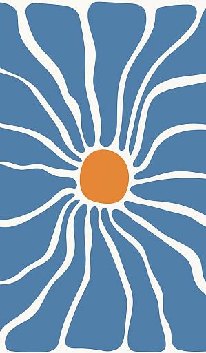 Abstracte bloemenposter #11