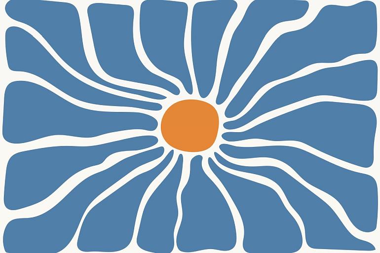 Abstracte bloemenposter #11