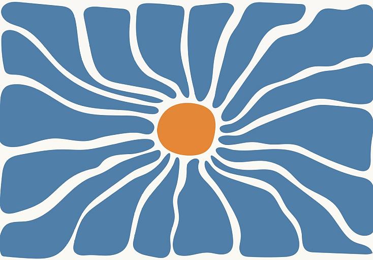 Abstracte bloemenposter #11