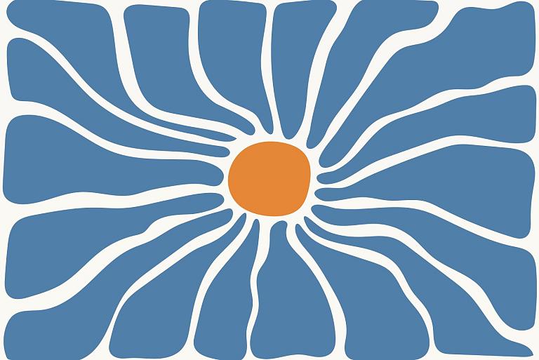 Abstracte bloemenposter #11