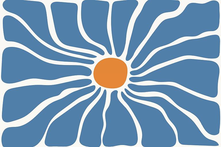 Abstracte bloemenposter #11