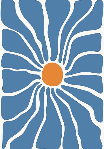 Abstracte bloemenposter #11
