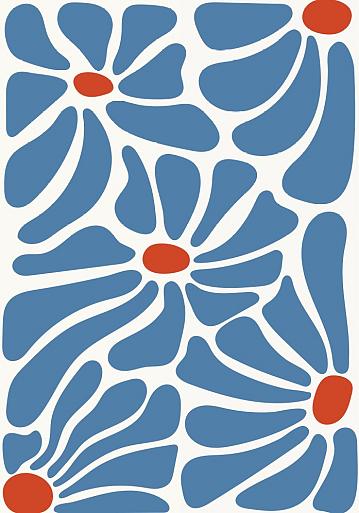 Abstracte bloemenposter #15