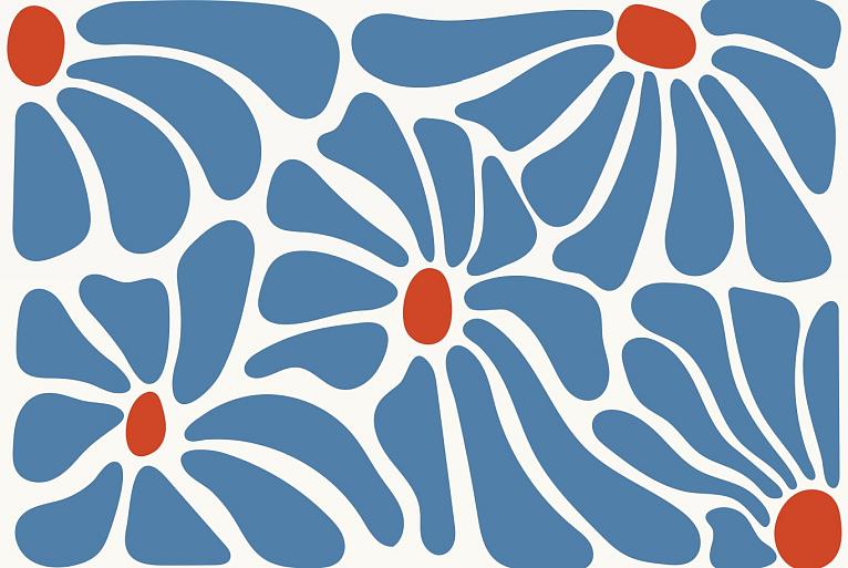 Abstracte bloemenposter #15