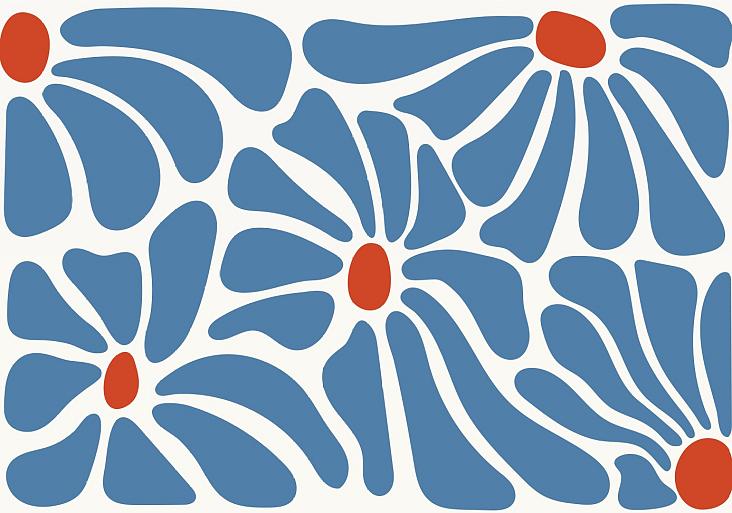 Abstracte bloemenposter #15