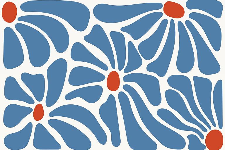 Abstracte bloemenposter #15