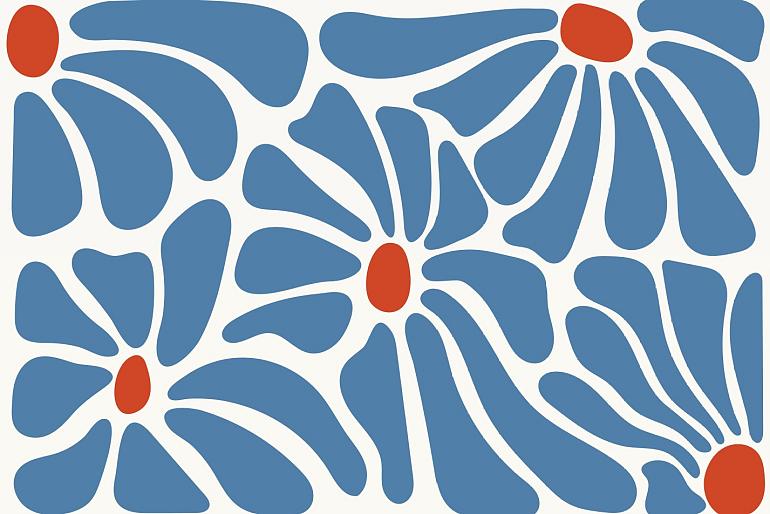 Abstracte bloemenposter #15