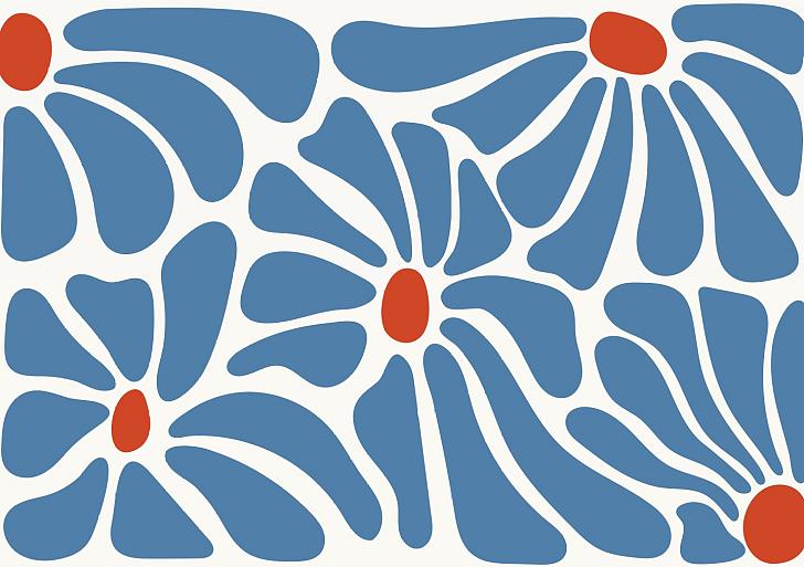 Abstracte bloemenposter #15