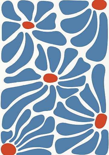Abstracte bloemenposter #15