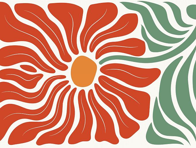 Abstracte bloemenposter #17