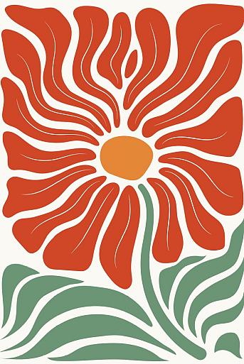 Abstracte bloemenposter #17