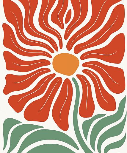 Abstracte bloemenposter #17
