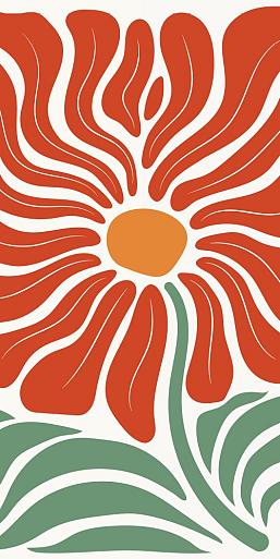 Abstracte bloemenposter #17