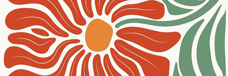 Abstracte bloemenposter #17