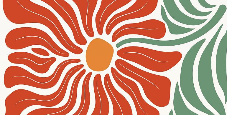 Abstracte bloemenposter #17