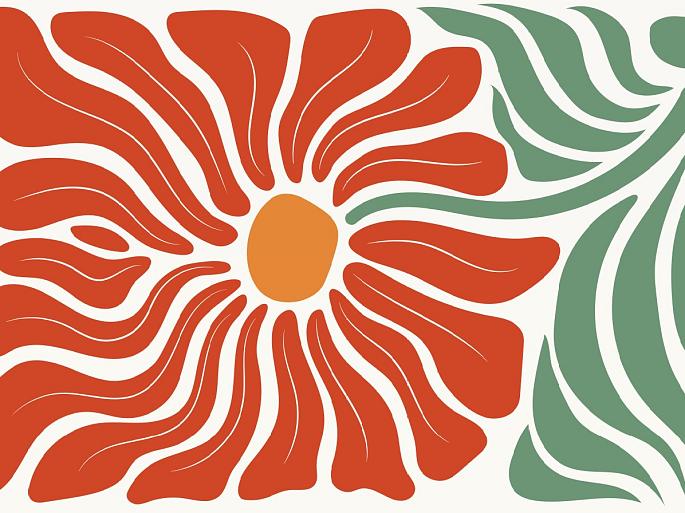 Abstracte bloemenposter #17