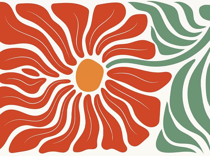 Abstracte bloemenposter #17