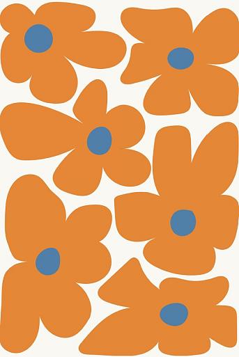 Abstracte bloemenposter #19