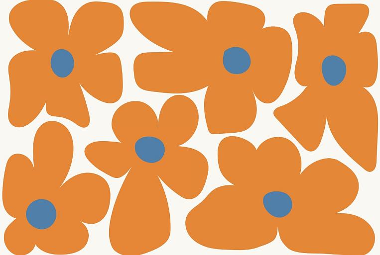 Abstracte bloemenposter #19