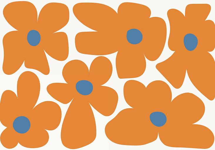 Abstracte bloemenposter #19