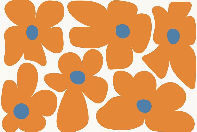 Abstracte bloemenposter #19