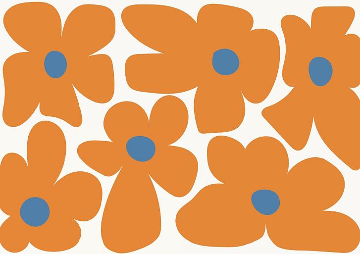 Abstracte bloemenposter #19