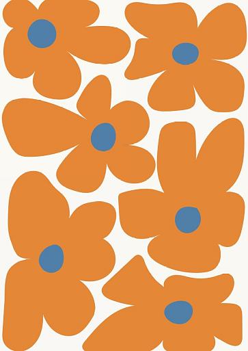 Abstracte bloemenposter #19