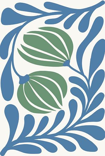 Abstracte bloemenposter #20