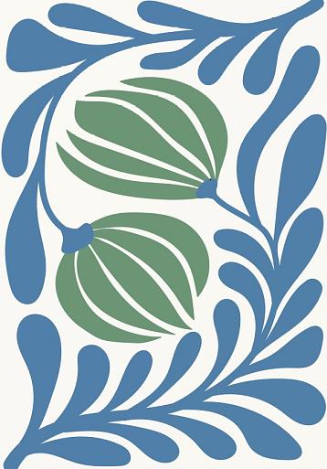 Abstracte bloemenposter #20