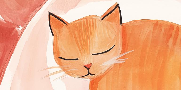 Slapende kat