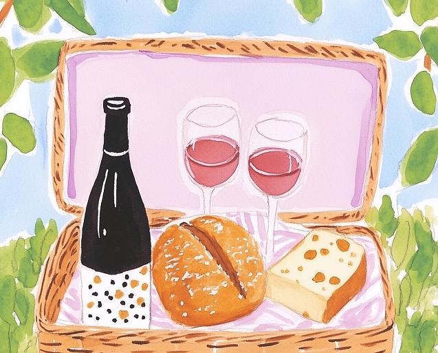 Picknickmand voor borrel