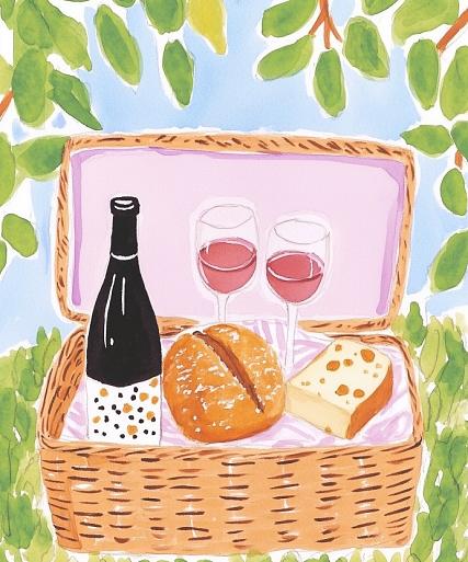 Picknickmand voor borrel